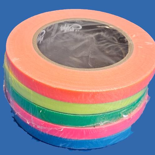 ROTOLO NASTRO MAGTAPE FLUO PACK 5 COLORI 12mm