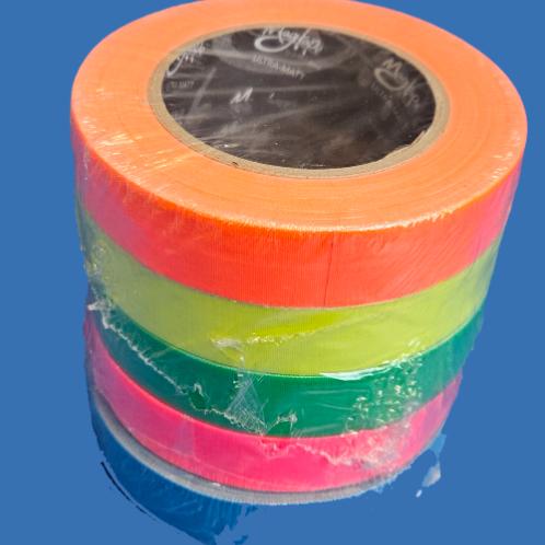 ROTOLO NASTRO MAGTAPE FLUO PACK 5 COLORI 25mm